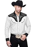 COOFANDY Men's Western Cowboy Costume Retro Shirt Mexican Mariachi Dress Shirt