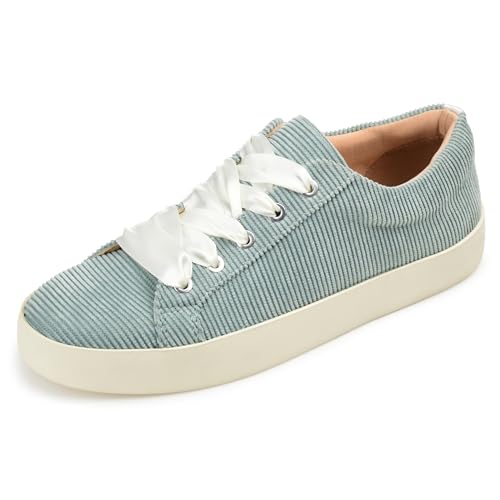 Journee Collection Tenis Comfort Foam Kinsley para mujer, forro polar verde con licencia oficial de star wars silent one crew., 43 EU
