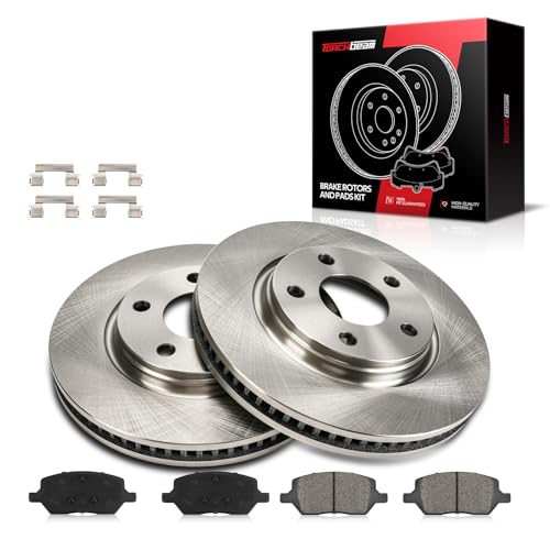Torchbeam Brake Rotors and Pads Kit Fit Buick, Pontiac, Chevrolet, Saturn, LaCrosse, Grand Prix, Uplander, Terraza, Montana, Relay, 11.7in Rotors, 55087+D1075 Brake Kit, Front Brakes and Rotors
