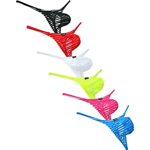 iKingsky Herren Durchschauen Strings Aiedrigen Taillen Y-Back Männer Unterwäsche Tanga Sexy Unterhose Cover