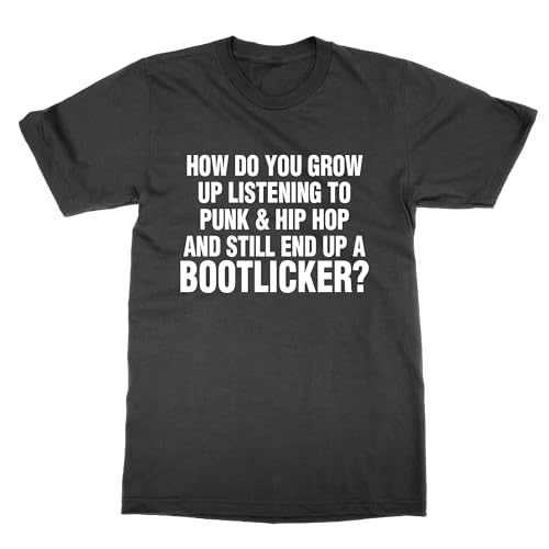 T-shirt Punk & Hip Hop Bootlicker pour briser la monotonie des vêtements lisses