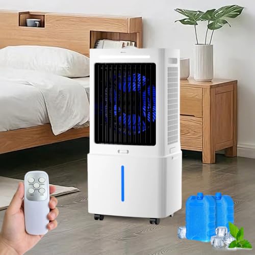Climatizador evaporativo de 25L y 800 m³/h con mando a distancia para el hogar