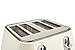 Haden Devon Cream 4 Slice Toaster - 6 Browning Settings, 4 Slice Toaster with Wide Slots, Toaster 4 Slice with Defrost, Reheat And Cancel Settings