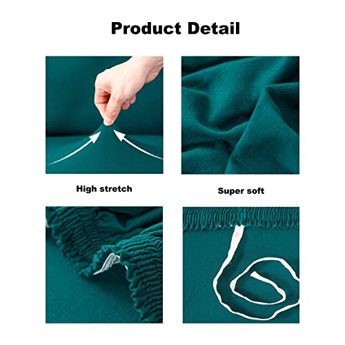 Housse de canapé sectionnel extensible 2 places élastique et lavable - 3