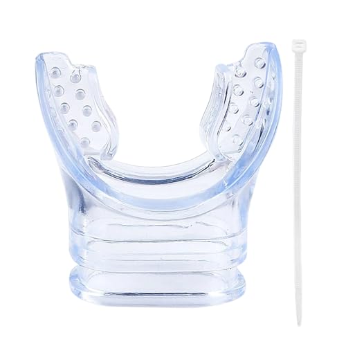 Bocchino per snorkeling, boccaglio in silicone, 2,8 x 2,5 x 5,1 cm, comodo design morso, attrezzatura di ricambio flessibile per adulti e bambini, nuoto, immersioni, apnea, piscina, sport da spiaggia