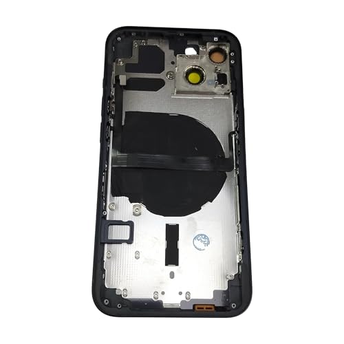Cadre central iPhone 13 Midnight de haute précision avec boutons et adhésif