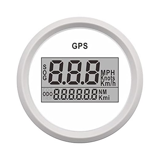 JIALONGKEJI 2 '' 52mm Gps Speedometer Odometer Digital Gps Båthastighetsmätare 0~999 knop Km/h MPH Car Speed ​​Gauge Gps Antennbakljus (Color : WW)