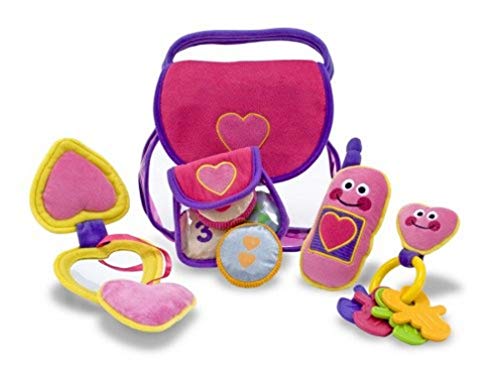 Melissa & Doug Sac a main garni avec accessoires et miroir pour bébé