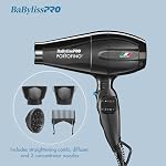 BaBylissPRO Nano Titanium Italian Portofino Hair Dryer - Professional 2000 Watt Blow Dryer - Image 3