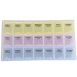 Pills Jewelry Case Holder Storage Organizer Box 3 Colors 21 Grids