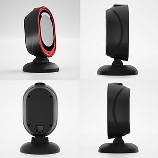 Fast 2D Hands-Free Barcode Scanner, USB Wired Desktop Barcode Reader 1D 2D PDF417 Data Matrix Bar QR Code Reader with Auto...