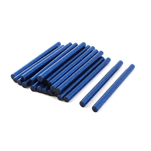 Bâton de colle thermofusible bleu pailleté pour réparer et décorer vos objets sans traces visibles