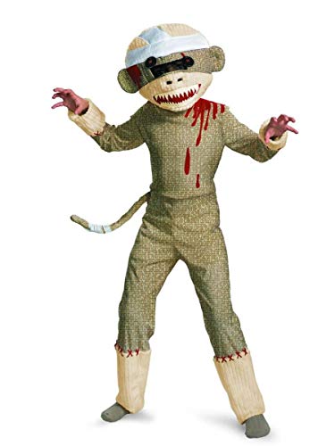 Zombie Sock Monkey Boys Costume, 7-8