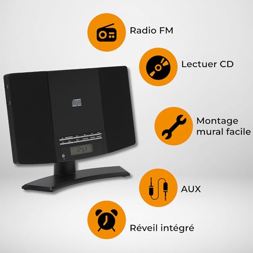 CD-Player Denver Musik-Center mit LCD-Display und AUX-In