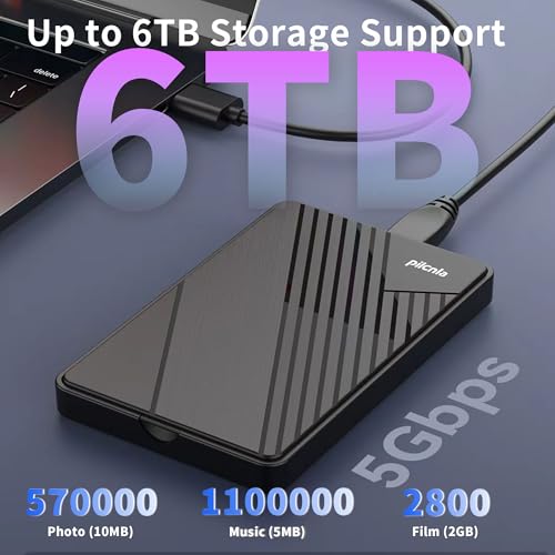 Carcasa externa SATA a USB para disco duro 2.5 pulg miniatura 4