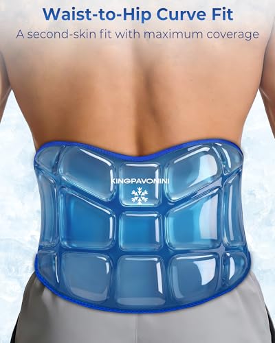 Image of KingPavonini Reusable Ice Pack for Back Pain Injuries Instant Relief, Blue