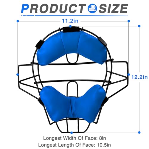image for Gracfulcub Baseball Catcher Mask Umpire Mask,Full-Face Protection Mask