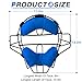 Baseball Catcher Mask Umpire Mask,Full-Face Protection Mask for Baseball,Lightweight Secure Fit Provides Maximum Protection and Comfort – Does Not Obstruct View (Blue)