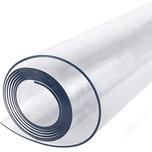 LPing 1.5mm/2mm/3mm Clear PVC Tablecloth Waterproof Soft Glass Transparent Table Protector Cover