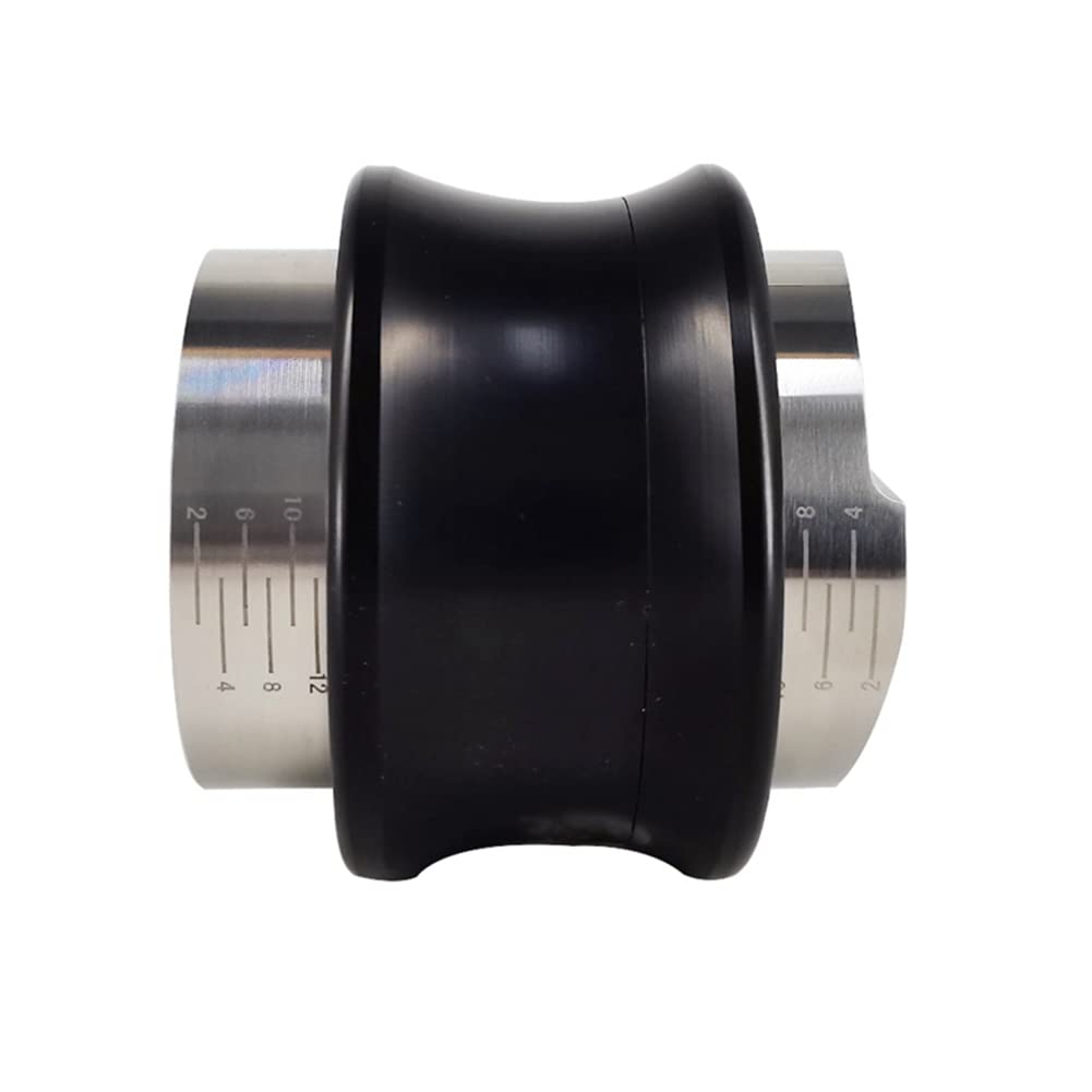 Oiiwowi Tamper 51Mm, Dual 2 in 1 Leveler Distributor Adjustable Flat Spring Tampers with Scale Coffee Tool