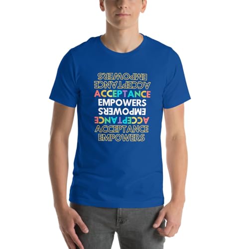 T-shirt de la fierté texte à l'envers haut LGBT unisexe en maille robuste