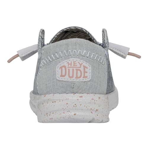 Image of HEYDUDE Wendy Star Loafers for Little, and Big Kid - Textile Upper with Lace Detailing, Removable Insole, Chic and Nice