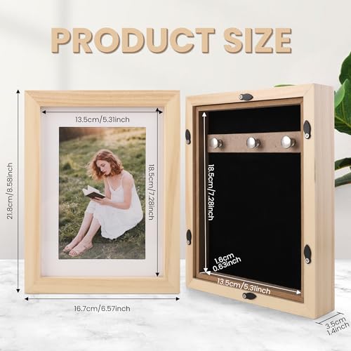 Cadre photo caché avec boîte de rangement secrète murale pour objets de valeur - 3
