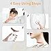 Yolopim 7 Color Face and Neck Massager for Skin Care, Multifunctional Facial Tool With Non-Slip Design, White