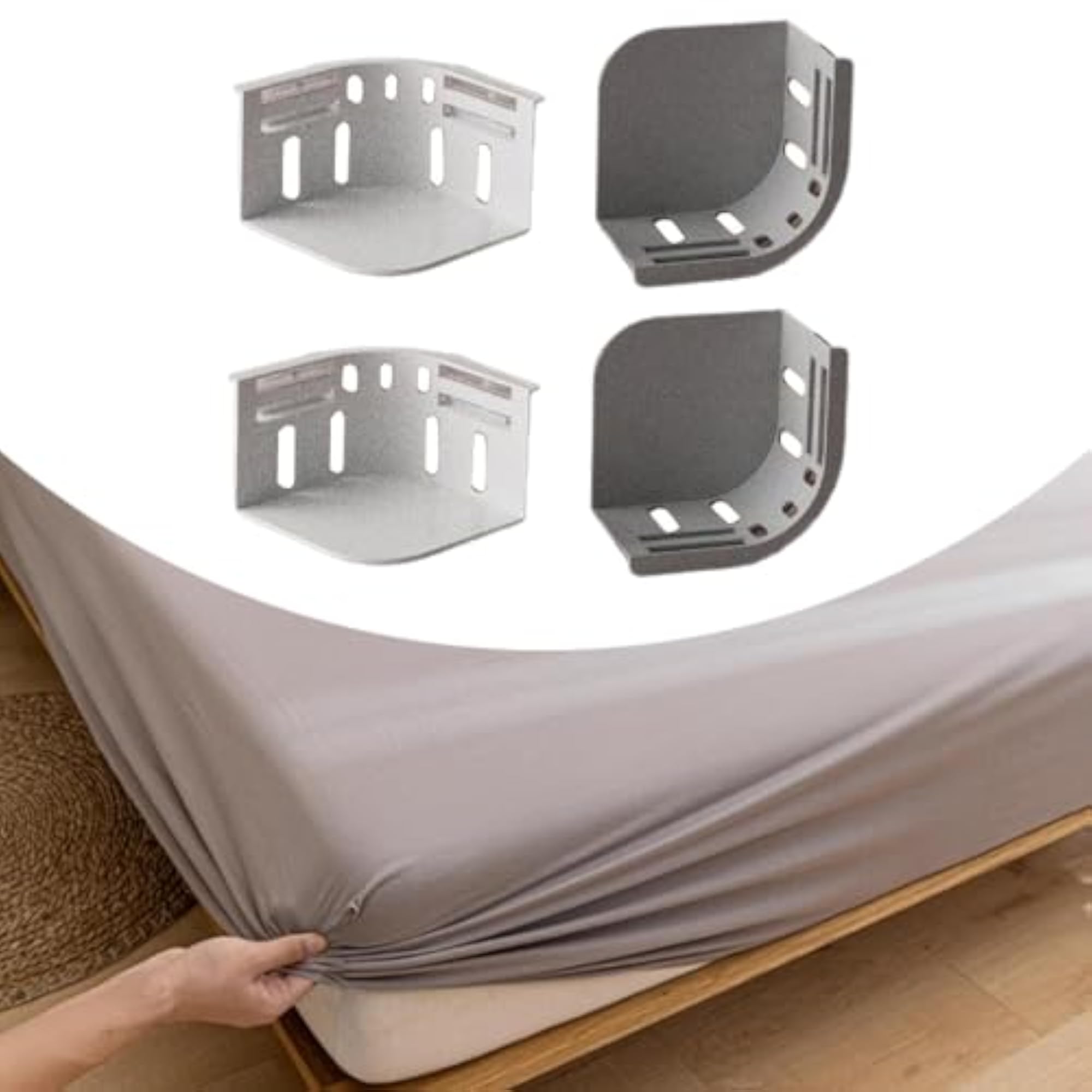 4x Bed Sheet Holder Clips, Easy Installation