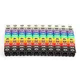 verarbeitetes Kabelmarkierungsrohr, einfache Kunststoffdrahtnummer,(100PCS KCM-2.5MM 2.5 square)