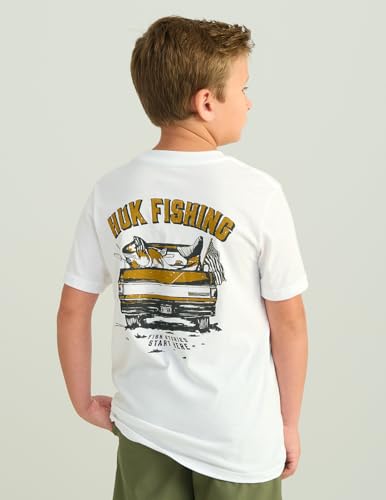 HUK - Kid's Performance Fishing Graphic Tee, Short Sleeve T-Shirt for Kids2