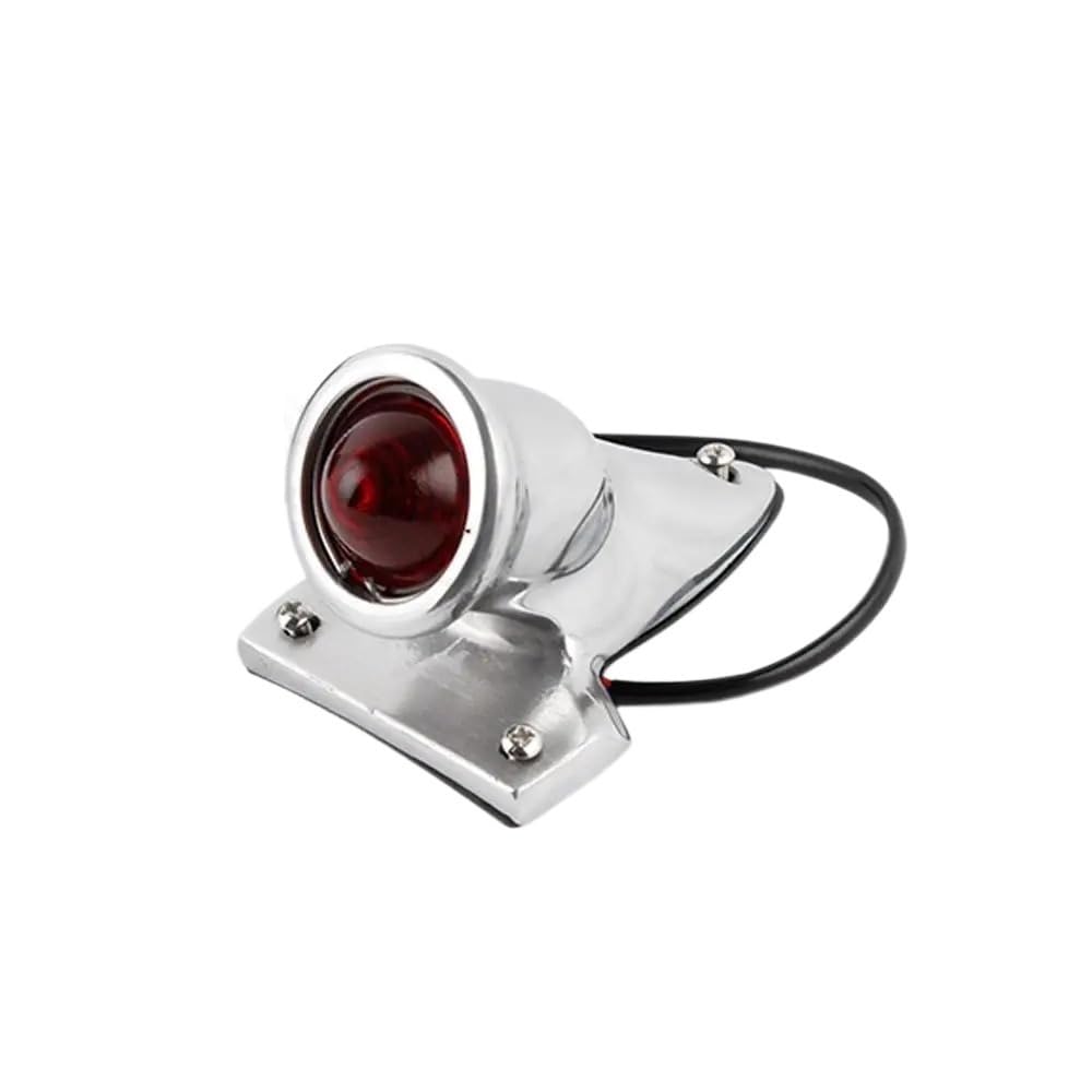 światło hamowania tylne światło hamowania Do Choppera Bobbera | Lampa Soczewka tablicy rejestracyjnejMotocykl aluminiowy chromowany retro czerwony wspornik tylnego światła hamulca