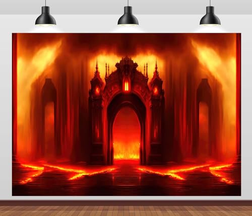 Bannière fête Halloween 3x2.5m pour habillage mural de salle