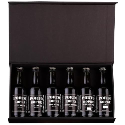 Kopke Port Miniature Collection Gift Pack 6x5cl | Premium Port Gift Set | Port Wine Gift For Him, Her, Christmas