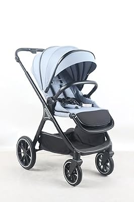 Zavrinellx Baby Stroller with Bassinet (Suitable for Newborns to 48 lbs), Lightweight Carbon Fiber Frame