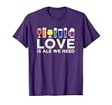 LGBTQ Rainbow Beer Mugs Love Is Ale We Need Gay Queer Pride T-Shirt