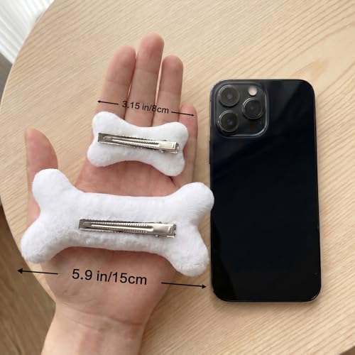 Pinzas para cabello hueso de perro SIOTMERA 4 piezas miniatura 6