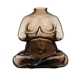 Bloomingville Glass Body Vase, Smoke Color