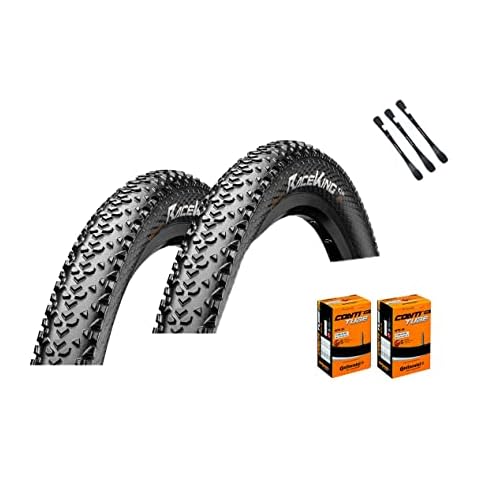 2er Set Continental Race King Fahrradreifen 26 Zoll auswählbar mit Schläuchen + 3 MSZweirad Reifenheber Cover