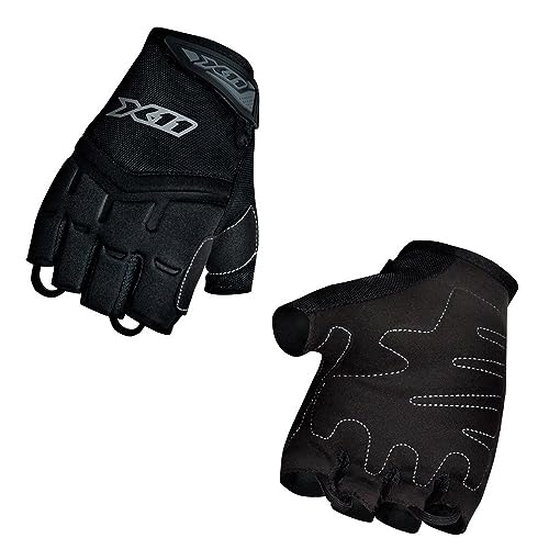 LUVA X11 FIT X MASCULINA MEIO DEDO (M, PRETO)