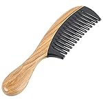Onedor Buffalo Horn Handmade 100% Natural Green Sandalwood Hair Comb - Anti-Static Sandalwood Scent Natural Hair Detangler Wooden Comb (Wide Tooth) - Image 5