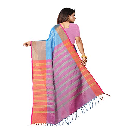 Image of OM SAI LATEST CREATION Soft Cotton & Silk Saree For Women Banarasi Saree Under 399 2021 Beautiful For Women saree