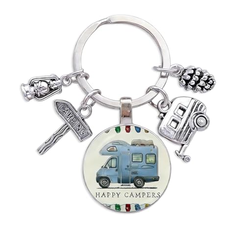 GONZTEL 1 pieza Llavero Camper, Práctico y Estiloso, Camping Accesorios, de Autocaravana, Llavero Personalizado, Diseño Atractivo, Regalo Versátil, Accesorio Elegante