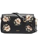 DKNY Paige Flap Crossbody Black Floral One Size