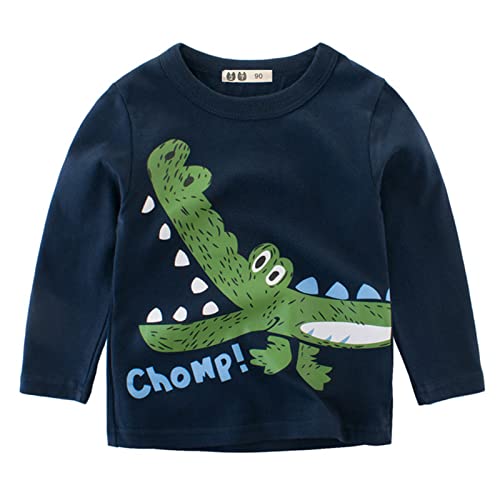 Camiseta de secagem rápida para bebês meninos e meninas, estampa de letras de desenho animado, manga