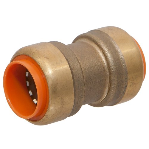 Image of NIBCO Fig No P700R-LF, 1 in. x 3 /4 in. LF Brass LF Push-to-Connect Coupling