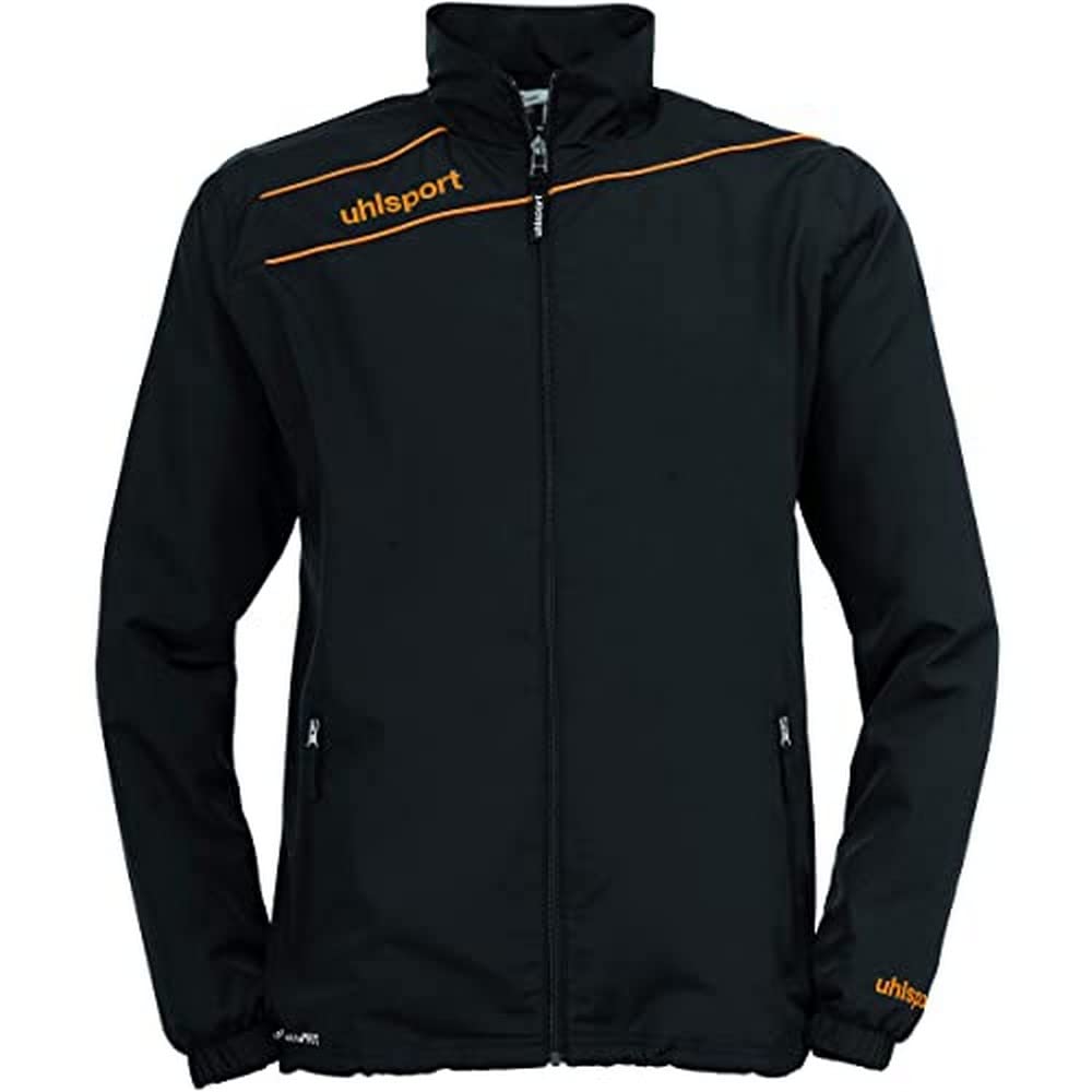 Uhlsport Men Stream 3.0 Presentation Jacket Men's Jacket - Black/Fluo Orange, XXXS
