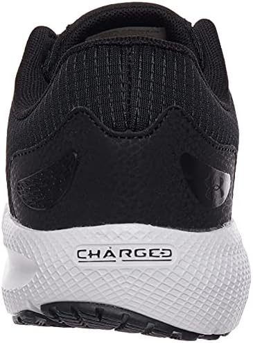 Under Armour Men's Charged Pursuit 2 Running Shoe Black-White-White | Image 2