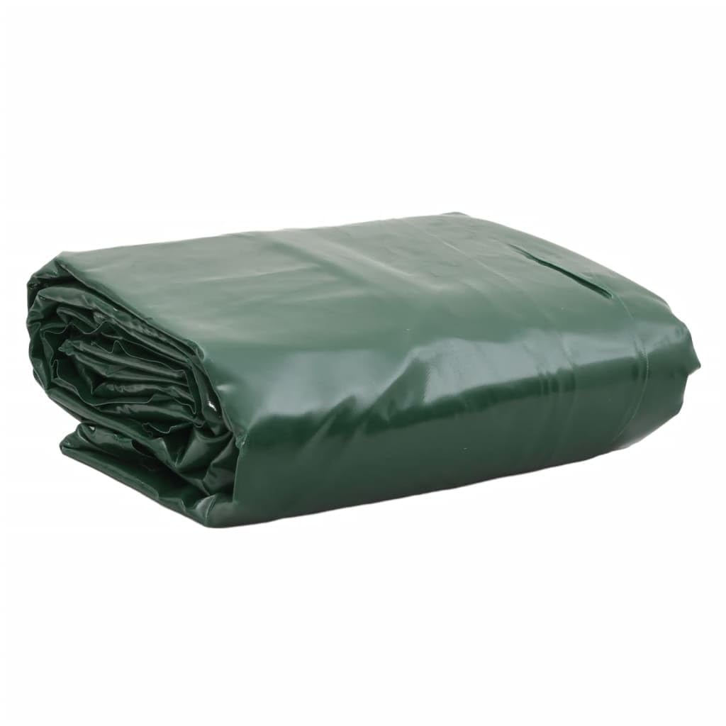 vidaXL Tarpaulin 650g / m² Green 5 x 7 m Canvas with PVC Coating