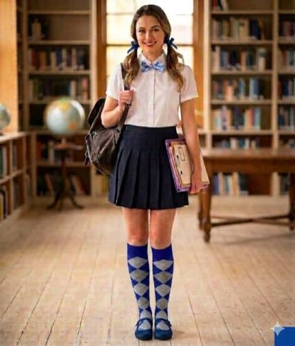 Image of Triple M Plus Elite Quality Soft Cotton Knee High Argyle /Houndstooth /plain Socks (regular size)